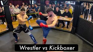 What happens if you Kick a WRESTLER  Wrestler vs Kickboxer [upl. by Foote]