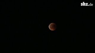 Blutmond 2018 Mondfinsternis über Flensburg [upl. by Anillehs152]