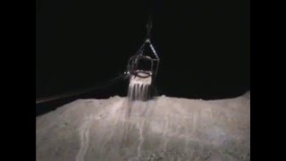 1250 BampE Dragline digging at night [upl. by Pirri]