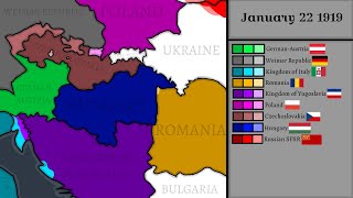 Collapse of AustriaHungary Every Day 19181921 [upl. by Imekawulo]