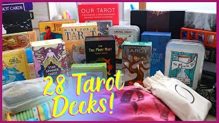 My Entire Tarot Deck Collection 2021 Mass market indie OOP and unique tarot decks [upl. by Sim306]