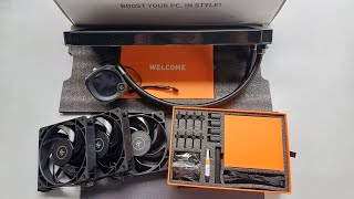 EKNucleus AIO CR360 Dark Unboxing [upl. by Henebry]