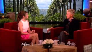 Sarah Hyland promoting Chris Colfers quotStruck By Lightningquot on Ellen [upl. by Rebecka]