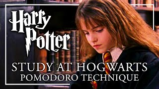 STUDY AT HOGWARTS  Pomodoro  ASMR  Music Breaks  Study with me Harry Potter Peaceful Relaxing [upl. by Avek]