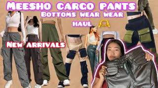 Meesho bottom wear haul Meesho cargo pants haul huge Meesho haul 🫶❤️ [upl. by Furnary]