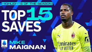 The best of Maignan’s season  Top Saves  Highlights of the Season  Serie A 202122 [upl. by Haraf222]