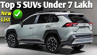 Top 5 SUVs under 7 to 10 Lakhs Budget 2024  Top 5 SUVs under 15 Lakhs 2025 [upl. by Royce]