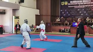 Full Final Kumite 35 Kg Pemula Putri Kejuaraan Karate Piala Ketum FORKI Tanah Datar 2024 [upl. by Argyres275]