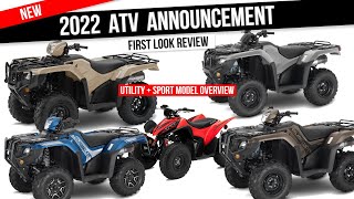 New 2022 Honda ATV Models Released Lineup Changes Explained with Rancher 420 Foreman amp Rubicon 520 [upl. by Culbertson]