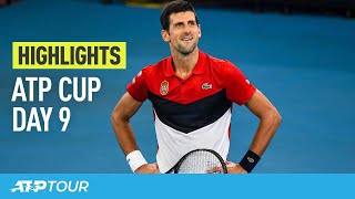 Serbia Sets Spain Final  Day 9 Highlights  ATP CUP [upl. by Surazal]