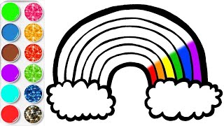 APPRENDRE À DESSINER ET COLORIER UN ARCENCIEL vidéo éducative amp Planète coloriage [upl. by Ayatal]