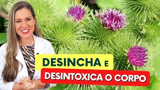 Chá que DESINCHA e ELIMINA TOXINAS DO CORPO Benefícios do Chá de Bardana Como Usar e Dicas [upl. by Nyvrem]