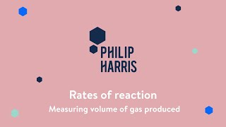 GCSE Chemistry required rates of reaction measuring volume of gas produced I Philip Harris [upl. by Aloin758]