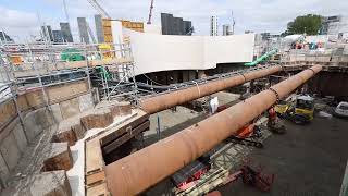 Silvertown Tunnel Project  Update on the Sheet Piling Works [upl. by Reppep133]