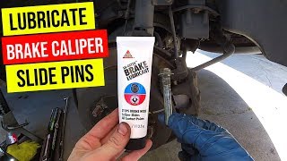 How To Properly Lubricate Brake Caliper Slide Pins Jonny DIY [upl. by Eimac190]