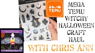 Mega Temu Witchy Halloween Craft haul for my Witchy Journal [upl. by Farleigh]