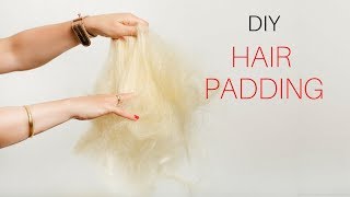 How to make hair padding at home  Lorna Evans Education [upl. by Nosahc]