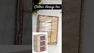 Viral cloth storage box organizer storagebox review shorts new viral trending meesho haul [upl. by Anhpad54]