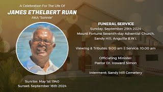 A Thanksgiving Service For The Life Of James Ethelbert Ruan  AKA quotSonniequot  September 29th 2024 [upl. by Aihsekan]