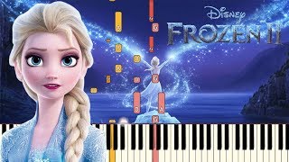 Show Yourself Idina Menzel  Frozen 2  Piano Tutorial Synthesia [upl. by Ranita]