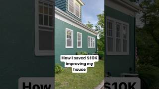 How I saved 10K renovating 💰 homerenovationideas exteriordesign diyprojects exteriorpainting [upl. by Atims]