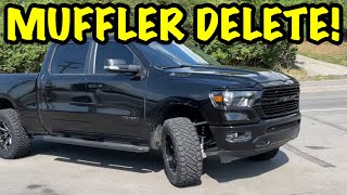 2019 RAM 1500 57L HEMI w MUFFLER DELETE [upl. by Elehcim607]