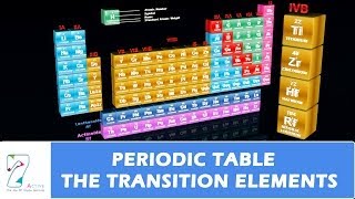 PERIODIC TABLE THE TRANSITION ELEMENTS [upl. by Sussi715]