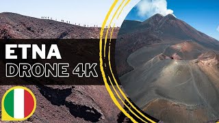 ETNA SICILY  DRONE 4K [upl. by Hadsall]