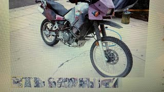 Kawasaki KLR650 Destroyed DooHickey amp Bike progress [upl. by Halyahs221]