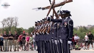 US Air Force Honor Guard AWESOME Performance [upl. by Ahar]