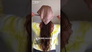 My 3 favorite ways to wear Silk hair bandanas hairstyles [upl. by Eelyahs]