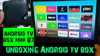 unboxing Android tv box mini Q3 ternyata seperti ini [upl. by Oloapnaig]