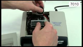 Victor Technology  How To Change A Printing Calculator Ink Ribbon [upl. by Ulyram]