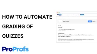 How to Automate Grading of Quizzes [upl. by Eimorej]