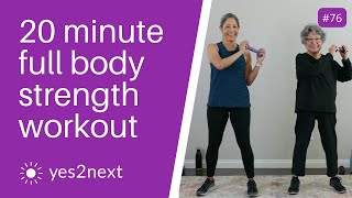 20 minute Full Body Standing Strength Workout with Dumbbells  Seniors Beginners [upl. by Avelin346]