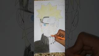 How to draw NARUTO UZUMAKI  🔥😱💯💯 shorts anime narutouzumaki beginner education [upl. by Suhpesoj]