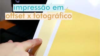 DIFERENÇA DE IMPRESSÃO no papel OFFSET e no papel FOTOGRÁFICO [upl. by Cheney628]