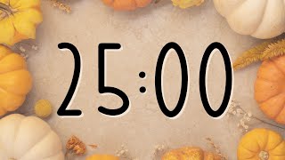 25 Minute Autumn Pumpkin Timer [upl. by Schramke123]