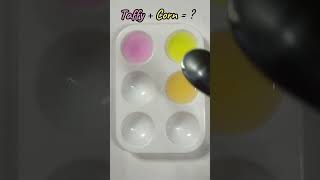 lets mix color taffy  corn to be  watercolormixing satisfying feedshorts trending shorts [upl. by Vigen]