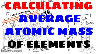 How To Calculate an Elements Average Atomic Mass [upl. by Neelloc]