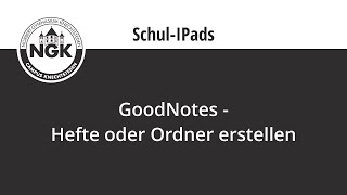 GoodNotes  Hefte oder Ordner erstellen [upl. by Aciret]