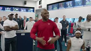 LOCKER ROOM  Head Coach DeMeco Ryans “THAT’S TEXANS FOOTBALL” [upl. by Moyna771]