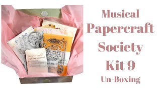 Musical Papercraft Society Kit 9 UnBoxing [upl. by Megargee]