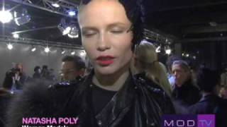 LANVIN FALL 2009 Backstage Beauty  Natasha Poly  MODTV [upl. by Mw]