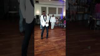 Best Wedding GARTER TOSS DANCE MOVES by Groom [upl. by Nylecyoj982]