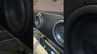 Mega cab box with 3 10s driven drivenaudio ram megacab 12volt caraudio installer [upl. by Aminta]