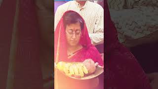 CM Atishi ने दिल्ली वालों के साथ मिलके बनाया छठ महापर्व छठ chhathpuja atishi [upl. by Lewin443]