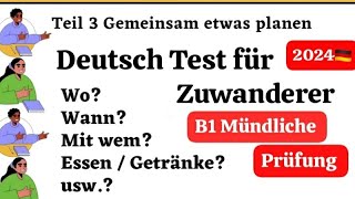 B1 Mündliche Prüfung 2024 Sprechen Learn German Easy deutsch [upl. by Euqinu360]