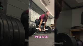 Stacco sumo 145kg x2 powerlifting staccodaterra deadlift [upl. by Neraj]