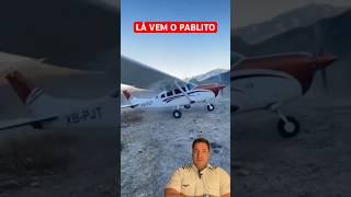 POUSANDO NA MONTANHA COM O PABLITO aviation landing avgeek aviationlovers shortvideo shorts [upl. by Analahs]